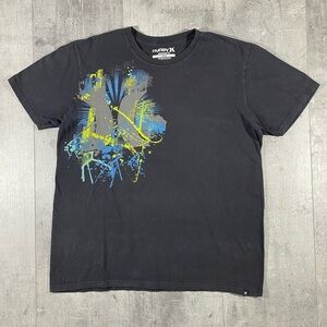 Y2k Black Hurley Tee Shirt